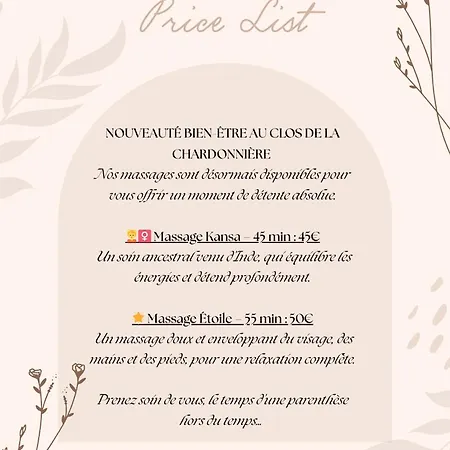 בית הארחה Le Clos De La Chardonniere *